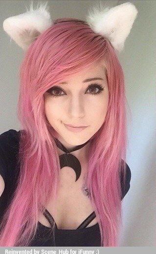 "Like my cat ears?" she giggled