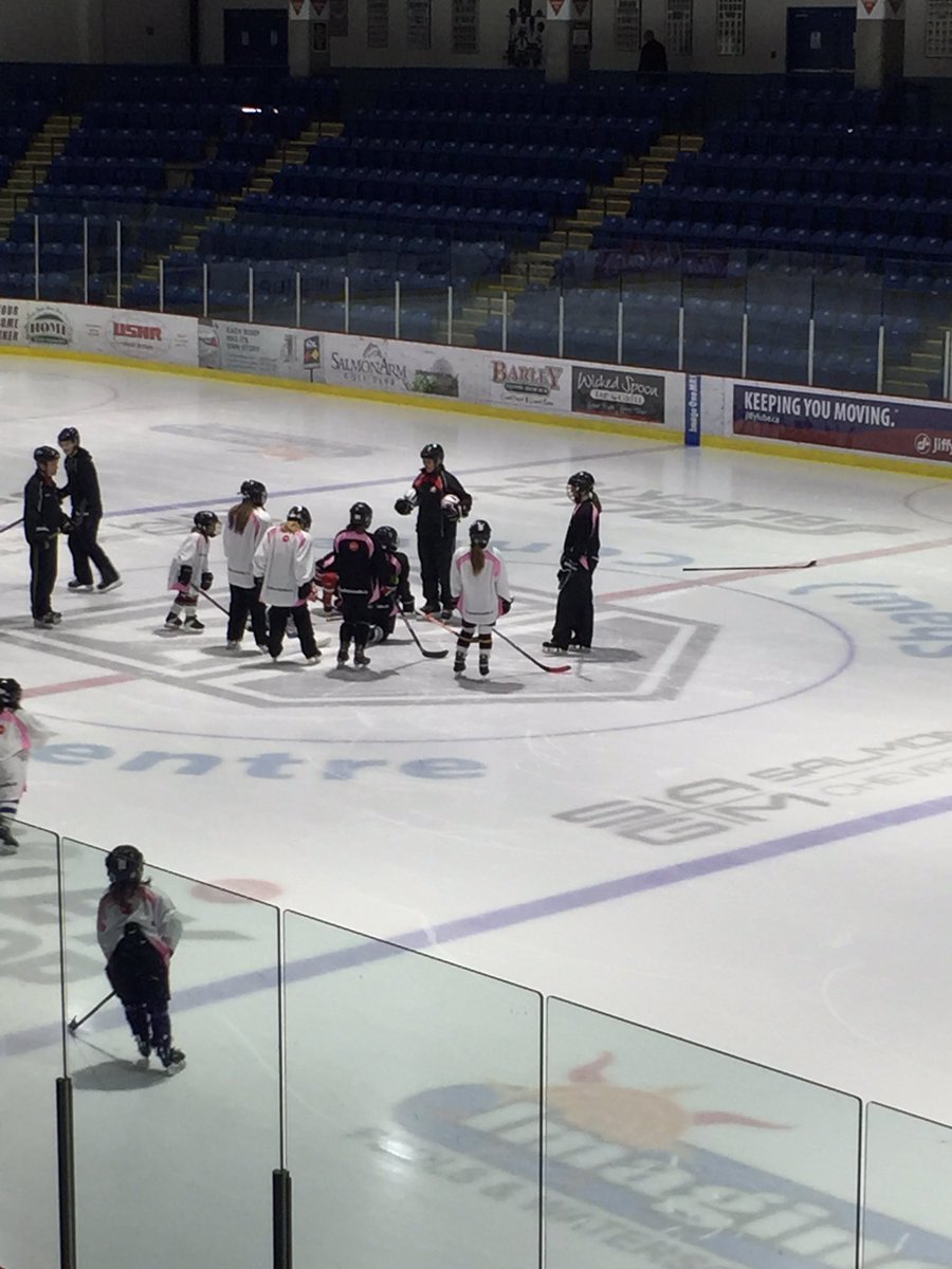 BCHockey_Female's tweet photo. In Salmon Arm for stop#3 of the #RoadToWorlds #EssoFunDay https://t.co/ZaLO95K9fx