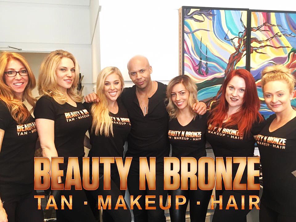 BeautynBronze's tweet photo. Hair/Makeup Team pic from #LBMC Book your stage tan, hair, makeup with the pro's at #BeautyNBronze @BCABBAOnline https://t.co/BXKqXSayPF