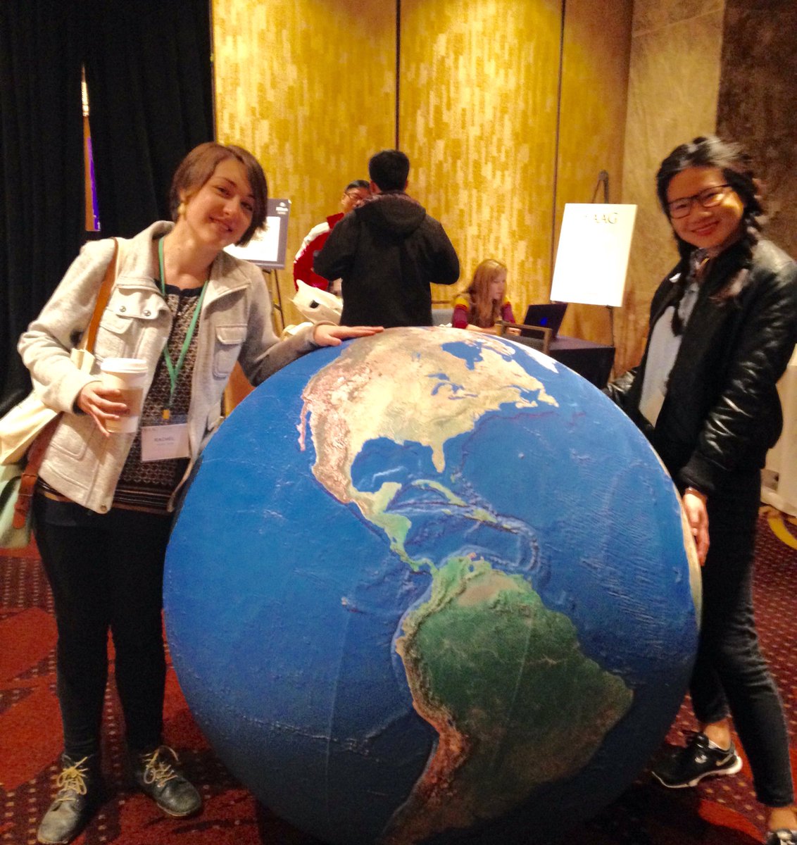 Mac geographers at AAG's version of pushball. #AAG2016 #heymac