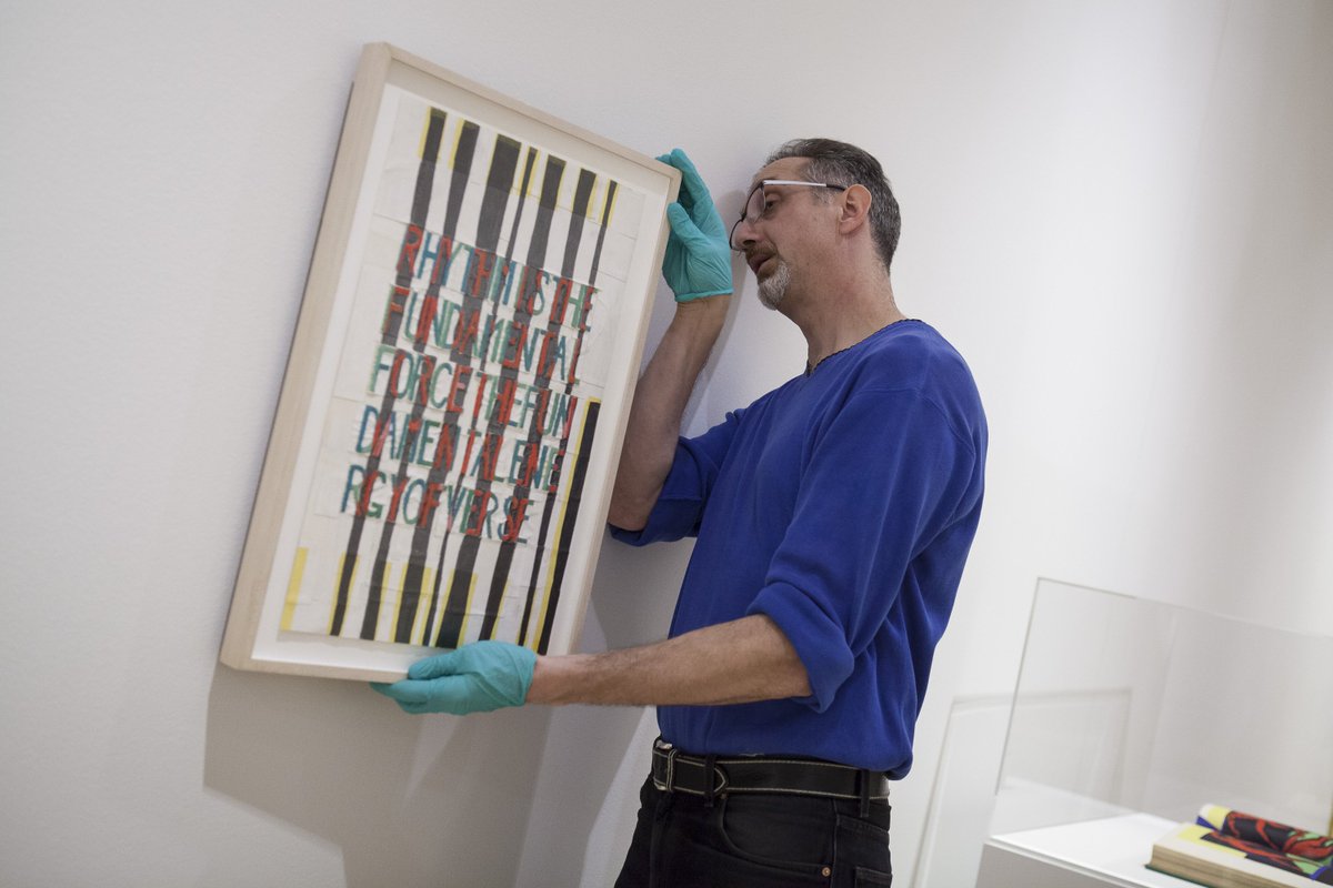 DePaulArtMuseum's tweet photo. For #peoplemw DPAM gives a big shout-out to Matthew Girson, guest-curator of #Splitcomplementary. https://t.co/QsJpgCUTL4
