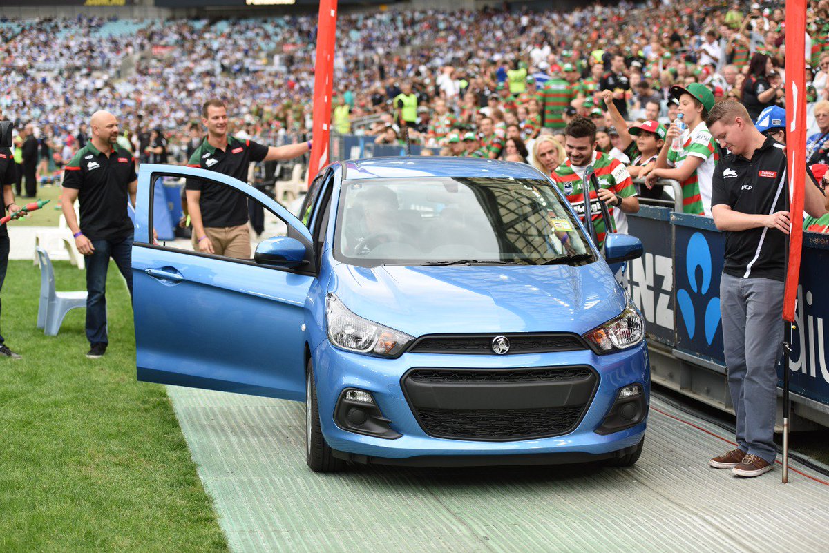 The prize. The new Holden Spark.