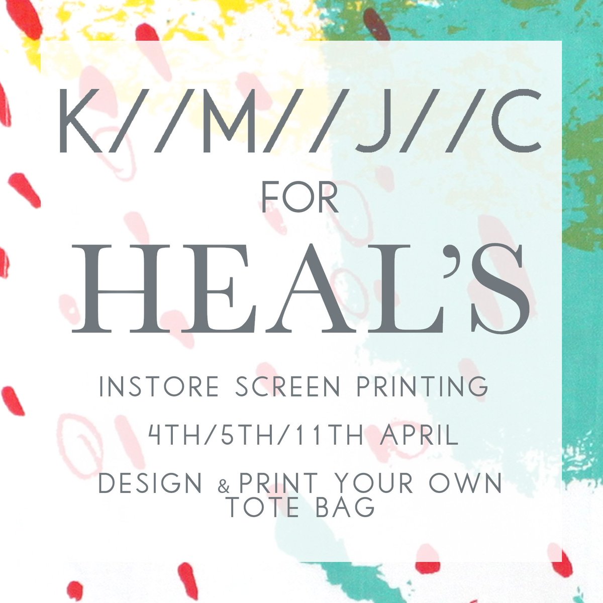 KatieCharleson's tweet photo. Learn to #silkscreenprint at the lovely @heals_furniture https://t.co/x4LDQQD4QH #HealsCraft16 #HealsEvents https://t.co/38u5xc6rID
