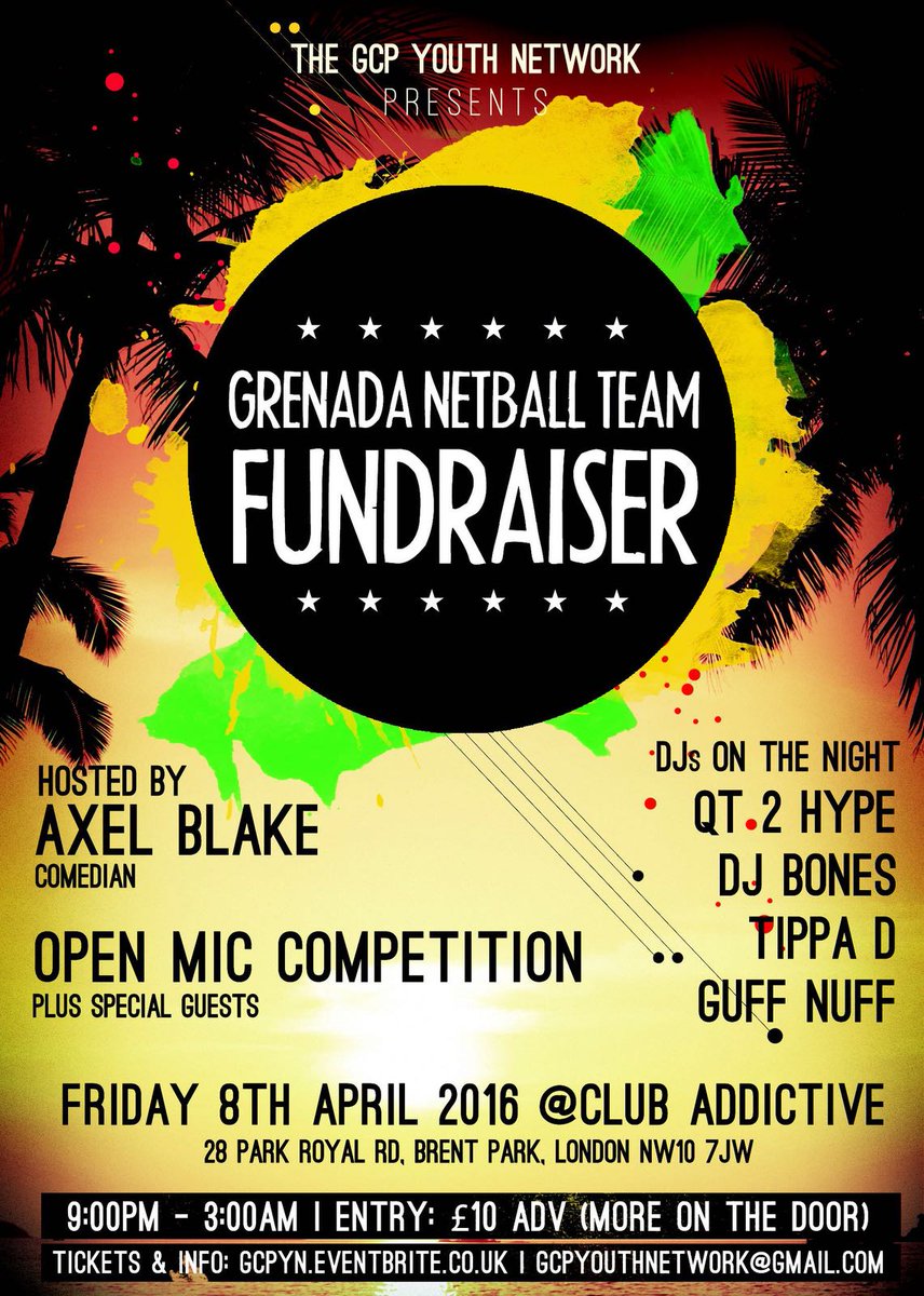 grenadahcuk's tweet photo. Friends and Family, the GCP Youth Network are raising funds for the Grenada Netball Team. https://t.co/vaUEnzKITa https://t.co/SvXblGIi4B
