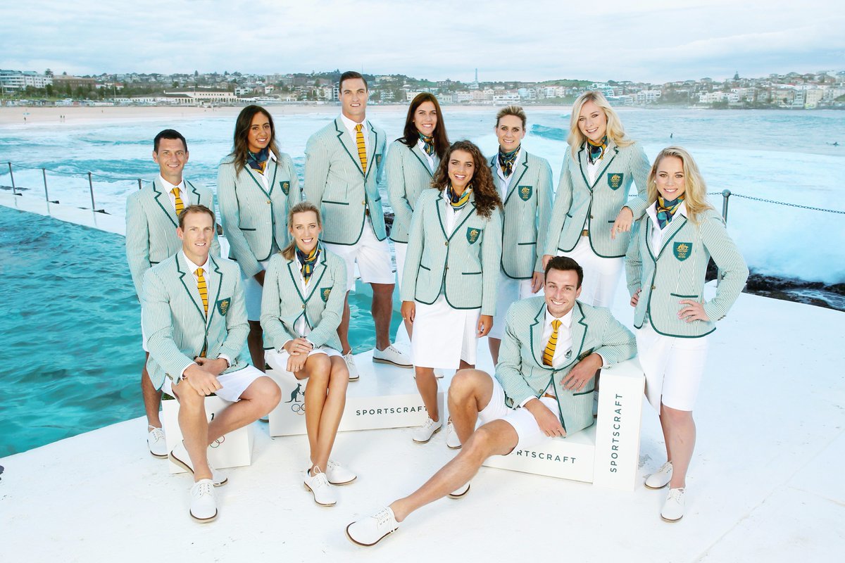 Sportscraft's tweet photo. It is with great pride we unveil the Opening Ceremony Uniform of the 2016 @AUSOlympicTeam #RoadtoRio #ComeWithUs https://t.co/bpZqRG9qd2