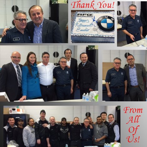 MaranelloBMW's tweet photo. Thank you for the many years of service you gave our company. You will be missed. Wishing you a wonderful retirement https://t.co/3JlkvujBk2