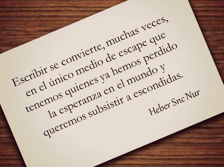 HeberSncNur's tweet photo. El arte de escribir. https://t.co/YfswNI4hJk