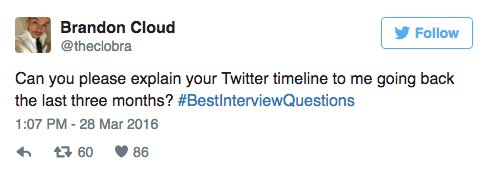 TheMuse's tweet photo. We rounded up the #BestInterviewQuestions that made us laugh the hardest https://t.co/kIm6eqSTv6 https://t.co/Qi32kd3j78