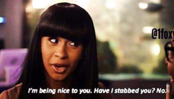 Princessofwifi's tweet image. "you should try to be nicer" 
me: