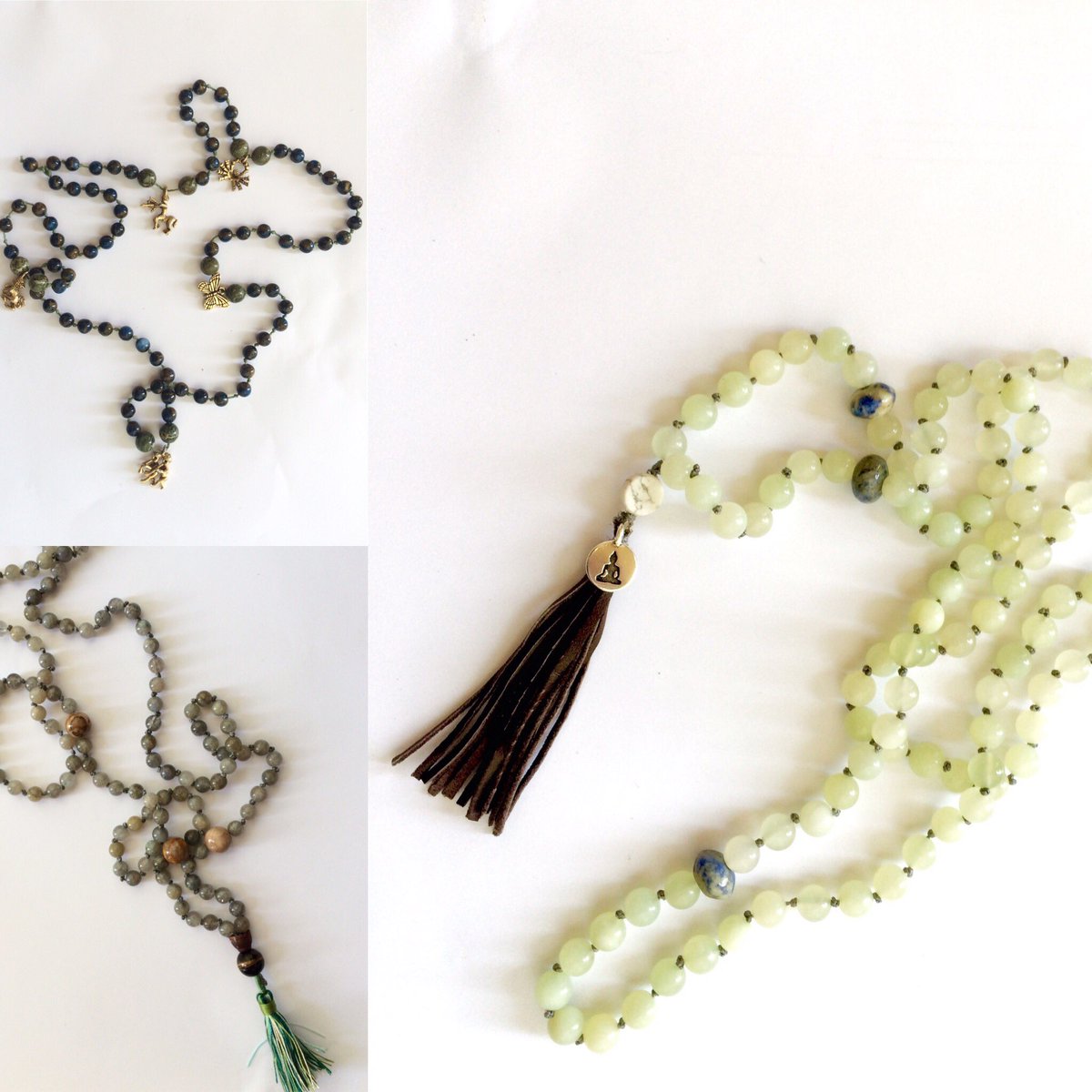 emmecasey's tweet photo. Handmade mala beads for sale🌲🌾🌸 prices range, text or message me for specially made malas💚 https://t.co/ooCNiyhldz