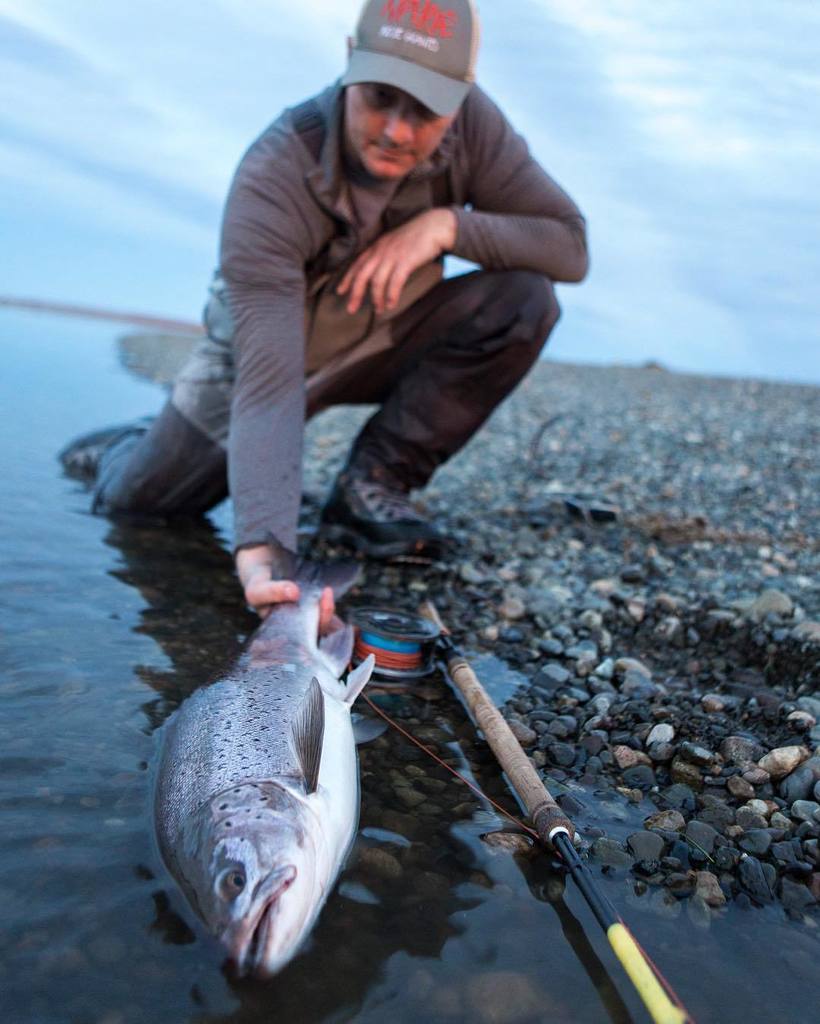 sunrayflyfish's tweet photo. Prototype 12'9" #7 6 piece #speyrod armed with the #sunrayflyfish #lowdiameter #lowrunner … https://t.co/fRpVw5YIgl https://t.co/3T1EEIIwAD