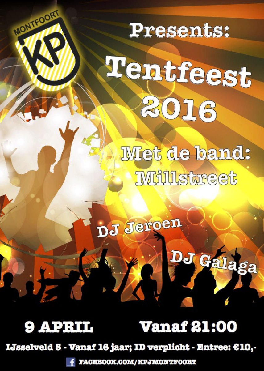 Nog anderhalve week! De opening van het tentfeest seizoen met TENTFEEST KPJ MONTFOORT! Ben jij er ook bij?