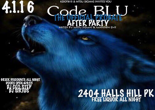 _jetayabrinaee's tweet photo. Free drinks all night. Friday will be lit 😎😈 #codeblu #mtsusigmas #mansionent https://t.co/QOJFsw7BIr