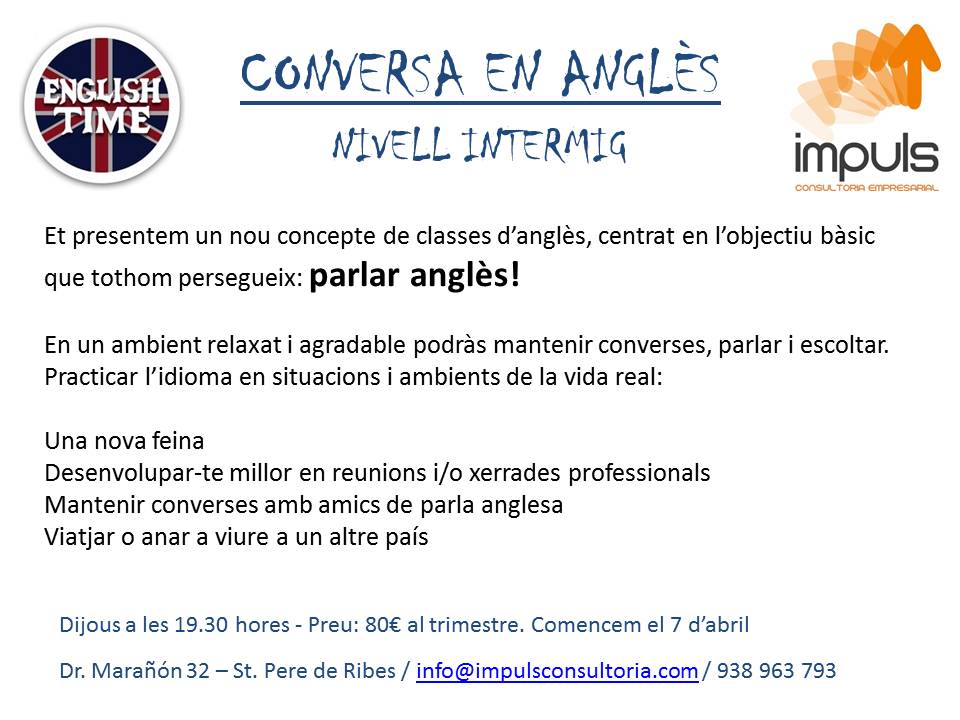 Impulsxemon's tweet photo. Inglés conversación #formacion https://t.co/95f298IXYA