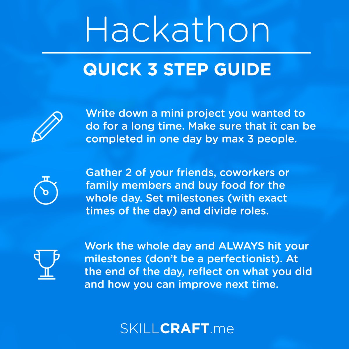skillcraftapp's tweet photo. Here is something we use to get started on overdue projects. More here: https://t.co/MG4qzs37lQ https://t.co/n8sCOehspr