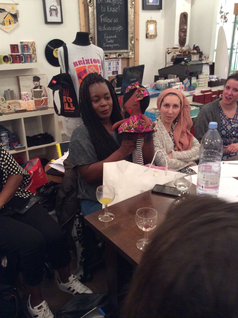 PivotBrixton's tweet photo. Jodie of @InClarkesCloset shares her dolls and accessories in our makers workshop. #business https://t.co/4mbNaPtpb0