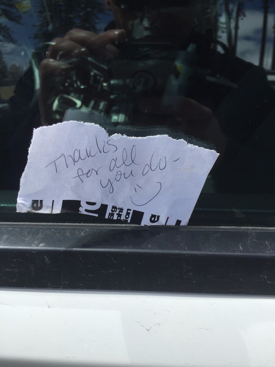 Many thanks to this kind person who just made Officer Lopez's day! #RandomActsOfKindness #KindnessMatters