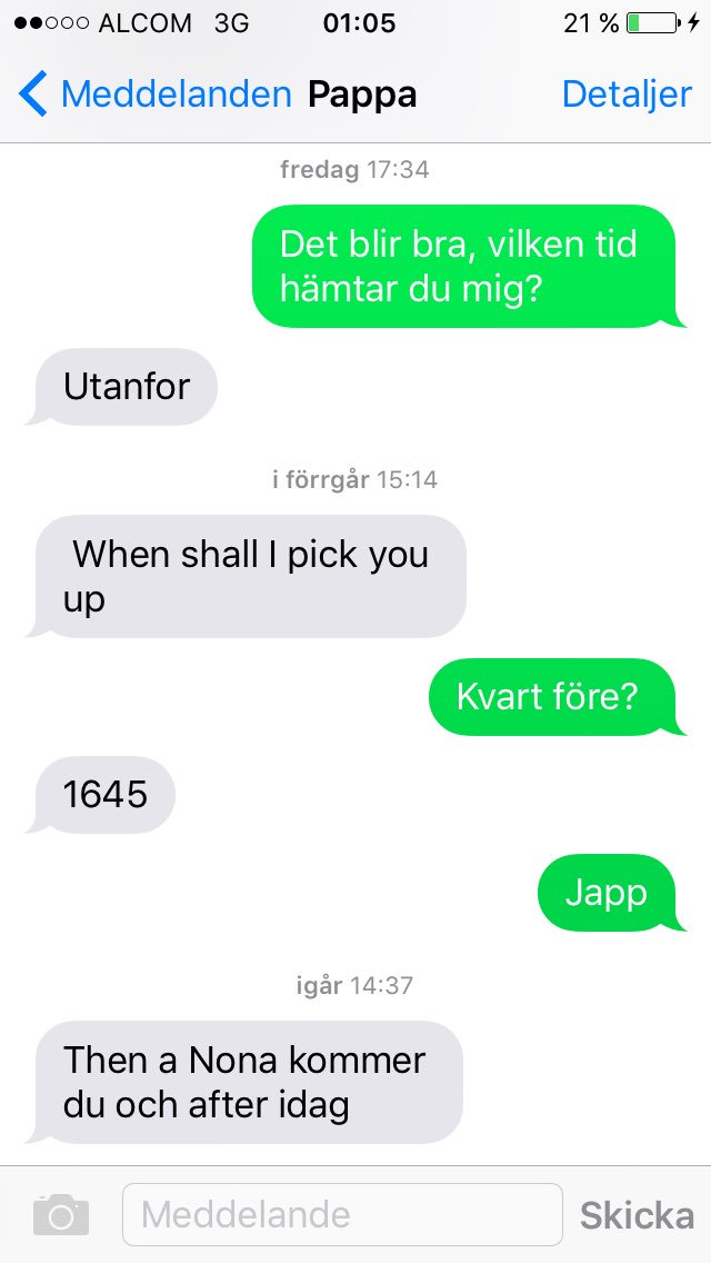 nonabamberg's tweet photo. När min pappa inte kan hantera sitt eget modersmål #svenskaärsvårt https://t.co/VsFtrmPAw3