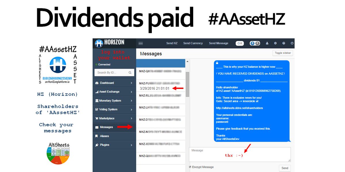AAssetHZ's tweet photo. Dividends paid to #AAssetHZ shareholders!
https://t.co/3b3Rt2lTTP
#AltSheets software profit sharing #crypto assets. https://t.co/IaDA47ztDW