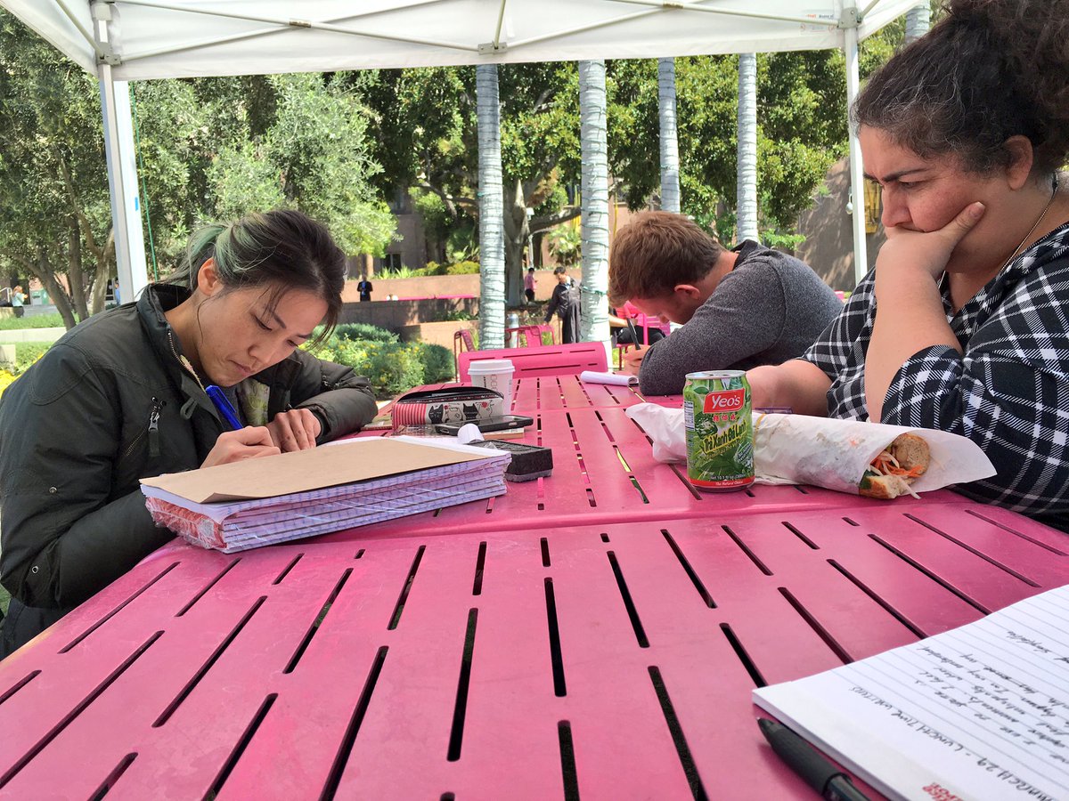 GrandPark_LA's tweet photo. Today's Writer's Meet-Up theme: MUSIC ๐ #SpringtimeReads https://t.co/twyRUynlVd
