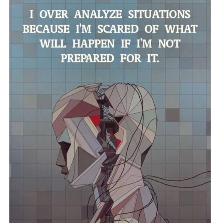 Snuggles84's tweet photo. All the time yes #quotes #overanalyse #anxiety #depression https://t.co/gooyaNuGCh