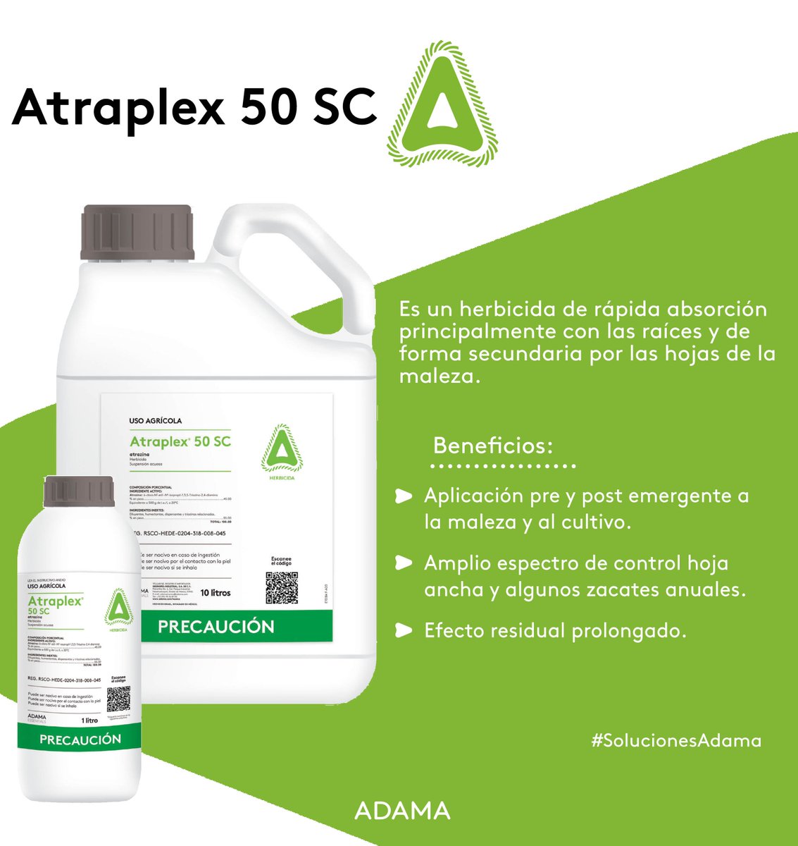 Atraplex 50 SC, un sello a la maleza. #SolucionesAdama