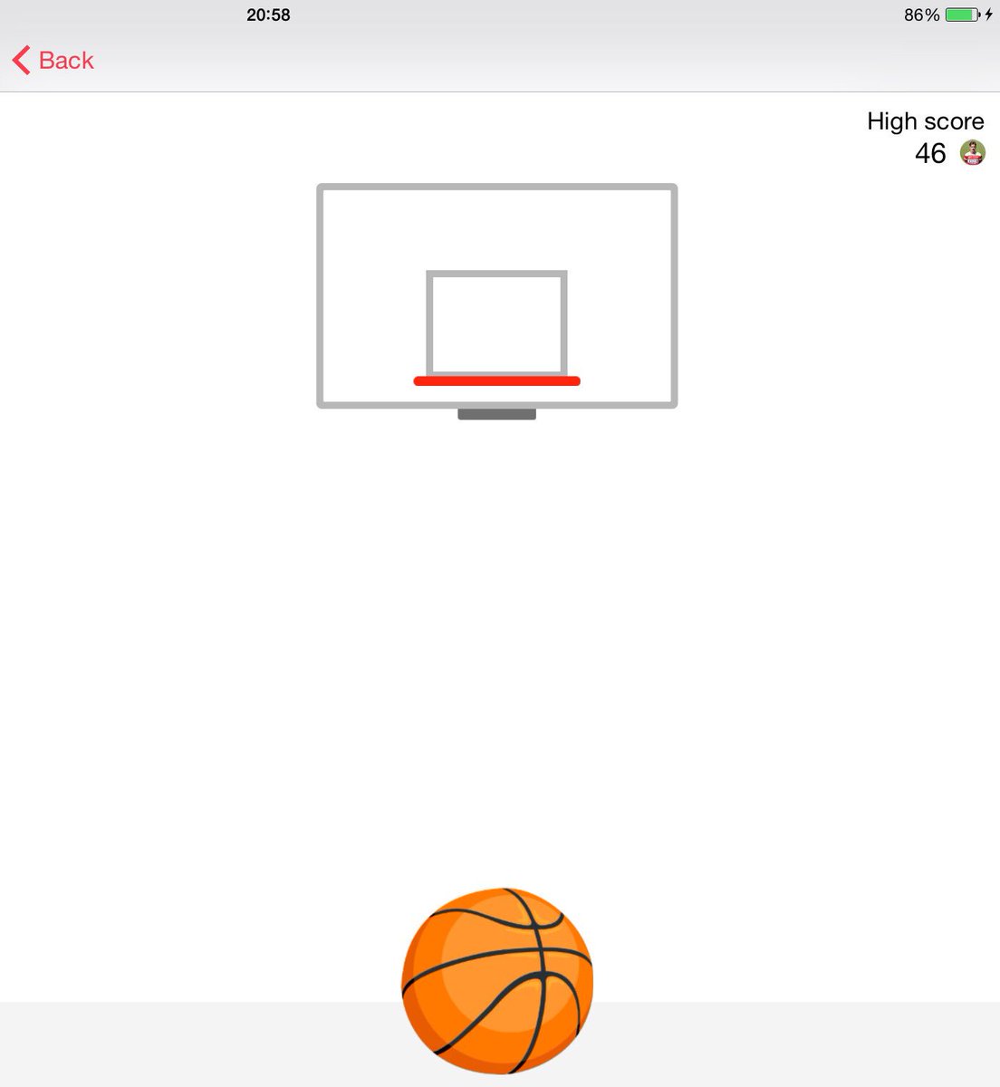 Mitchell_Lund's tweet photo. This is the Most frustrating game but still got the high score 🏀 #46 https://t.co/OEbBXEJfNm