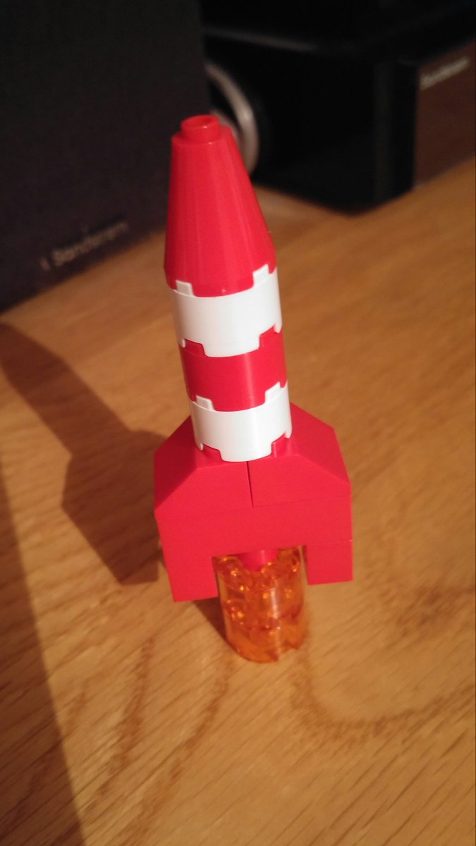 DavidFarnon's tweet photo. Just made a Rocket out of Lego. ☺ https://t.co/pEAILB50YH