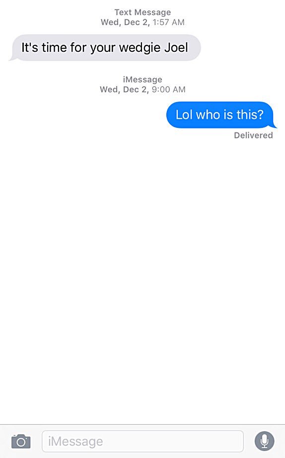 The most mysterious text I ever received