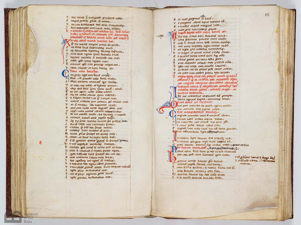 PassagesExhibit's tweet photo. You have 5 more days to see this beautifully decorated manuscript of Aurora, a biblical commentary, ca. 1230. https://t.co/XPi4gMtHOa