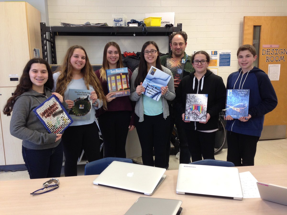 dhartman231's tweet photo. The yearbook Committee working on the finishing touches of the 2015-16 LBNORTH Yearbook. Now on sale. @LeoBaeckDS https://t.co/OiHDpttFlv
