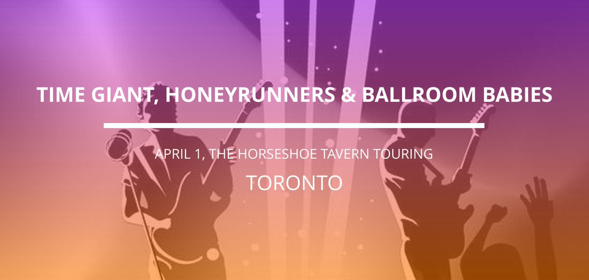 🎶 Ballroom Babies, Honeyrunners &amp; @timegiant, Apr 1, Grab a ticket: 🎫 j.mp/1okkdjP