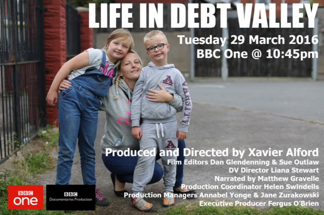 'Life in Debt Valley' ob-doc looking at lives lived on a shoestring in the Welsh Valleys <a href="/BBCOne/">BBC One</a> #wales #debt #docs