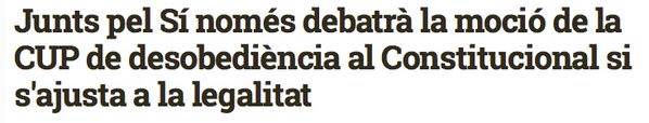 EnricCardonaGar's tweet photo. JxS desobeirà la llei si aquesta desobediència s'ajusta a la llei.Molt bé,sí senyor! #UnAplaudiment #EtFelicitoFill https://t.co/RHeQHpskzI