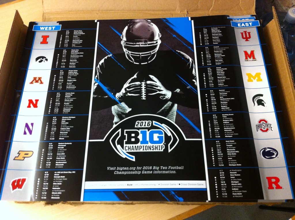 One poster. Fourteen <a href="/B1Gfootball/">Big Ten Football</a> schedules.