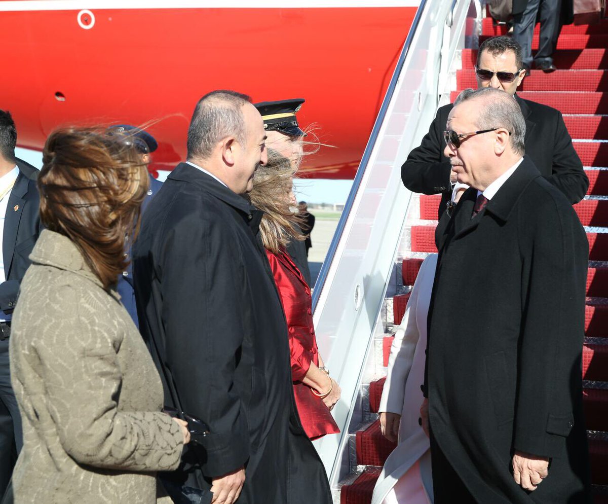 Nükleer Güvenlik Zirvesi için ABD'ye gelen Cumhurbaşkanımız Sn @RT_Erdogan'ı karşıladık. #WeLoveErdogan