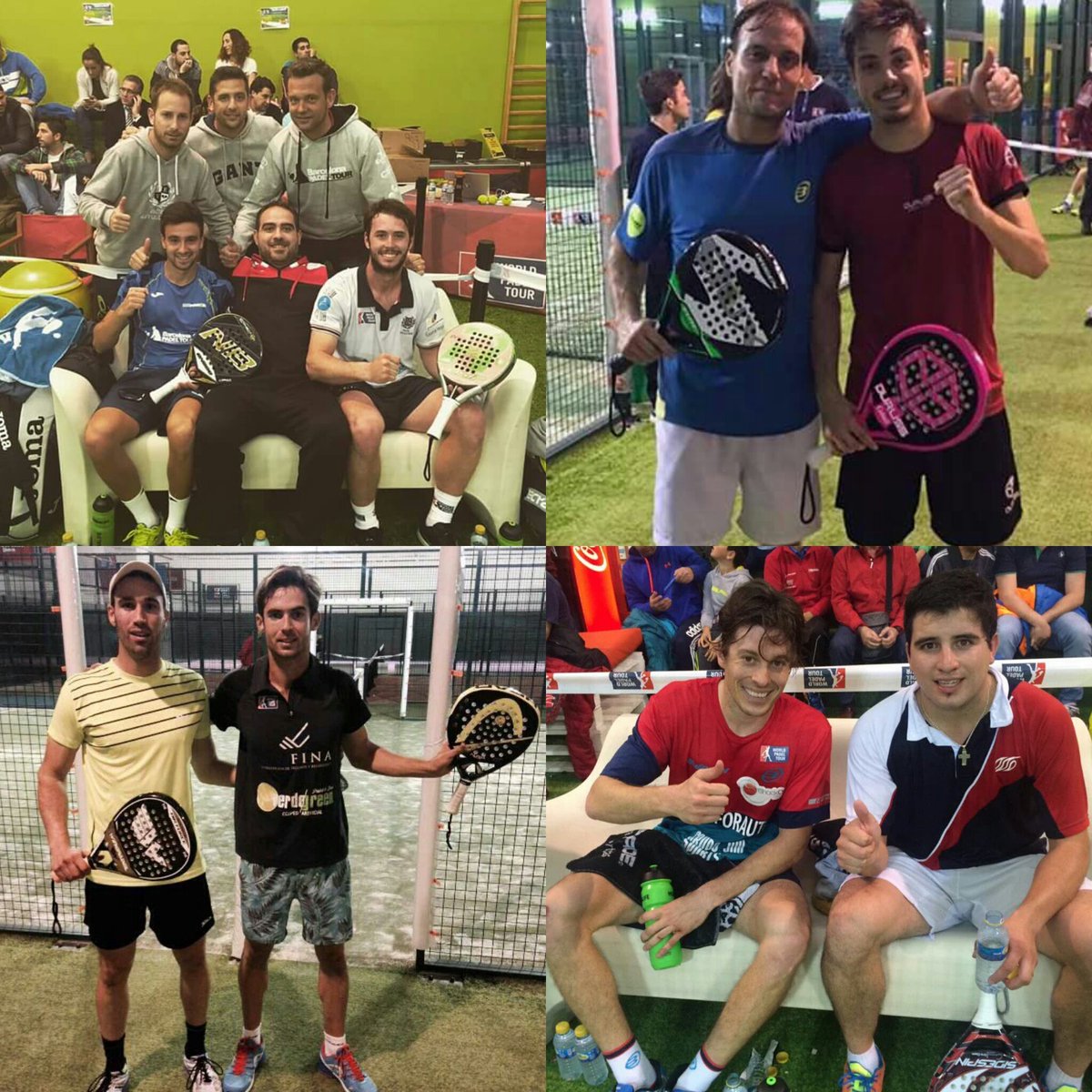 [📋] Muchas felicidades a las cuatro parejas clasificadas #FinalPrevia que pasan al cuadro final #WPTGijónOpen #Padel