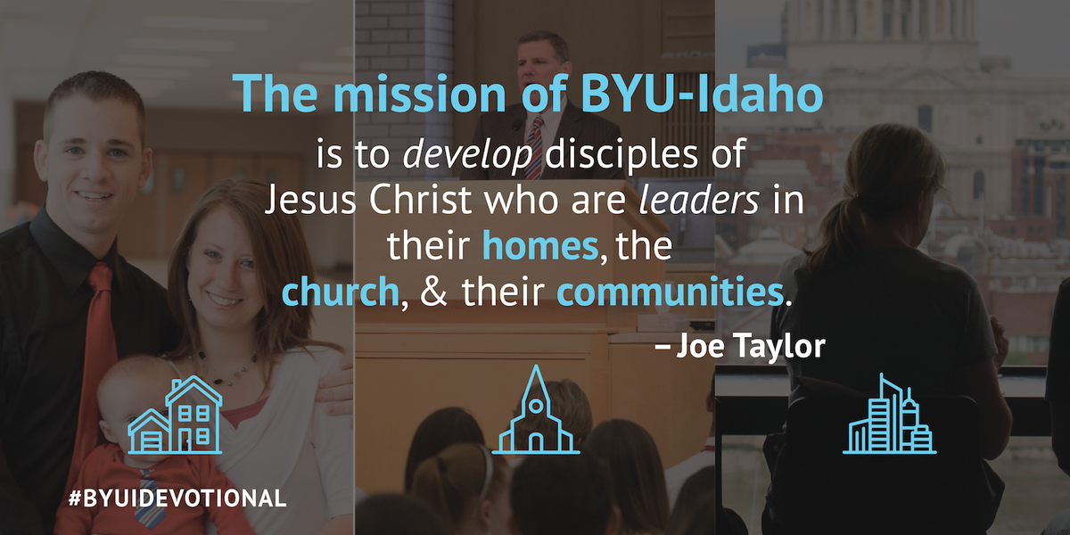 byuidaho's tweet photo. Are you a disciple leader?#BYUIdaho #BYUIDevotional #Light #DiscipleLeader https://t.co/tOofiNCQO9