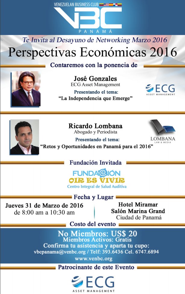 lifeinvestadv's tweet image. #DesayunoDeNetworking: conversemos sobre perspectivas económicas con @JOSEG333 y @vbcpanama buff.ly/1RII04F
