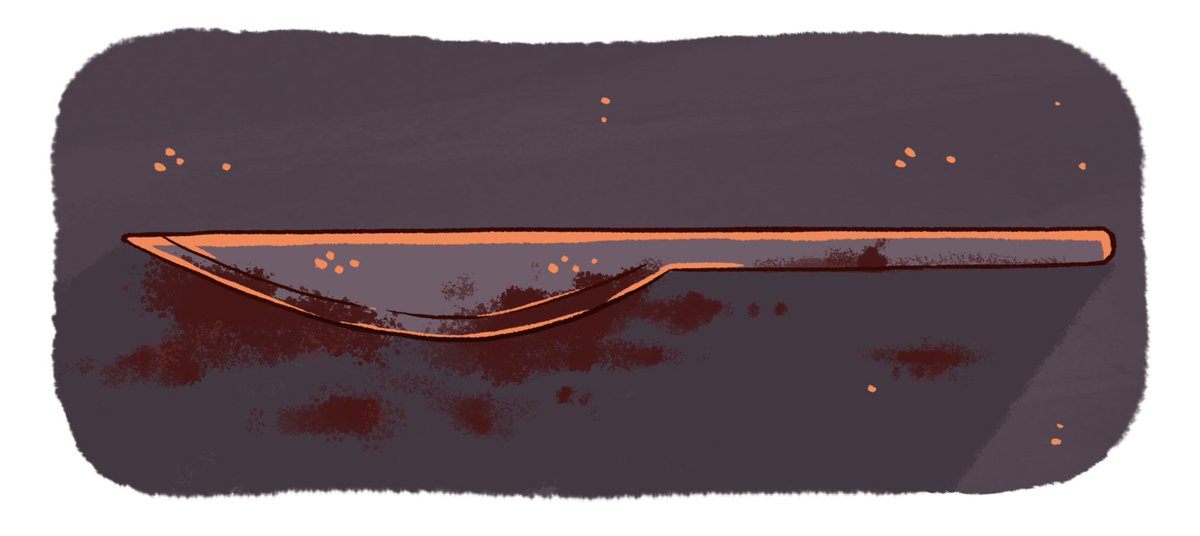 He hecho una especie de historieta estúpida y sangrienta que podéis ver aquí si os apetece domestika.org/es/projects/25…