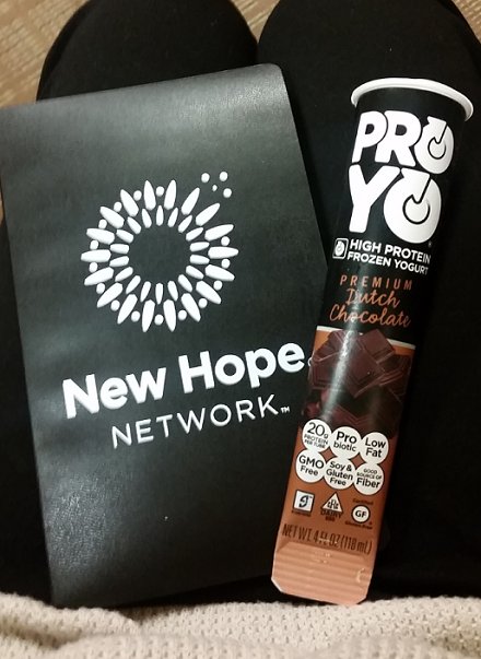 nextaccelerator's tweet photo. .@ProYoTreats founders stopped by the @NewHope360 offices this morning to talk about #protein and #probiotics #ProYo https://t.co/LESLorYTyh