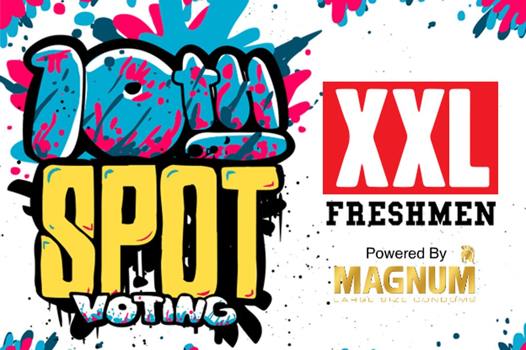 XXL's tweet photo. The 2016 #XXLFreshmen #10thSpot voting is open now! https://t.co/seaEGNBMGi Powered by #MAGNUMCondoms https://t.co/jznOnB8AIq