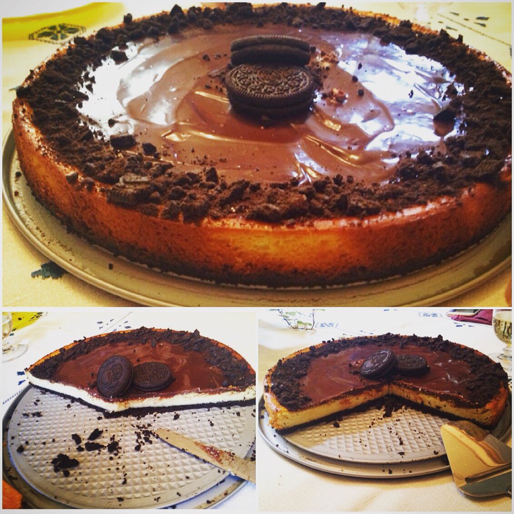 Granny's B-day 😍 #oreo #cheesecake #bakeoff #bakery #cake #foodporn #chocolate #slurp