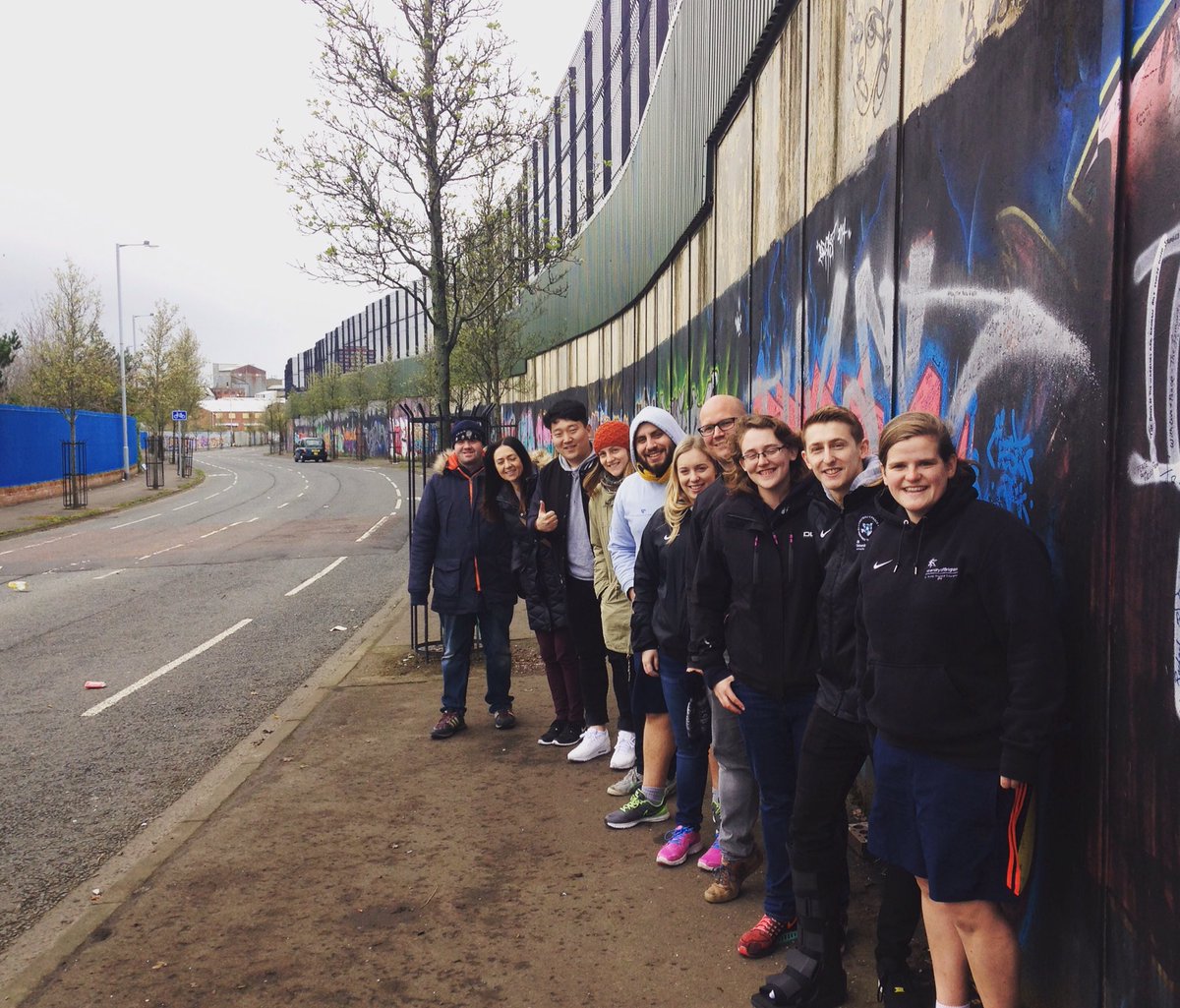 F4P coaches from around the world coming together at the wall between The Shankhil &amp; The Falls #Belfast