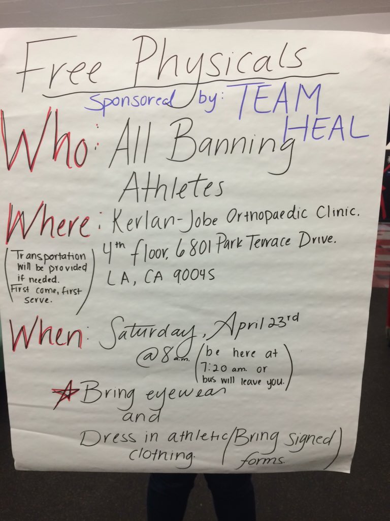 vickilimatc's tweet photo. Free physicals for Team HEAL athletes. @Pilot_FB @ASBPilots https://t.co/NOuAzpeR2o