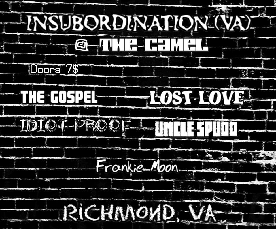 IDIOTPROOFRVA's tweet photo. July 10th @thecamelrva  come check it out, dope bands #Richmond #Va #music #punk #shows #city #life #IDIOTPROOF #DIY https://t.co/umogpuyIz1