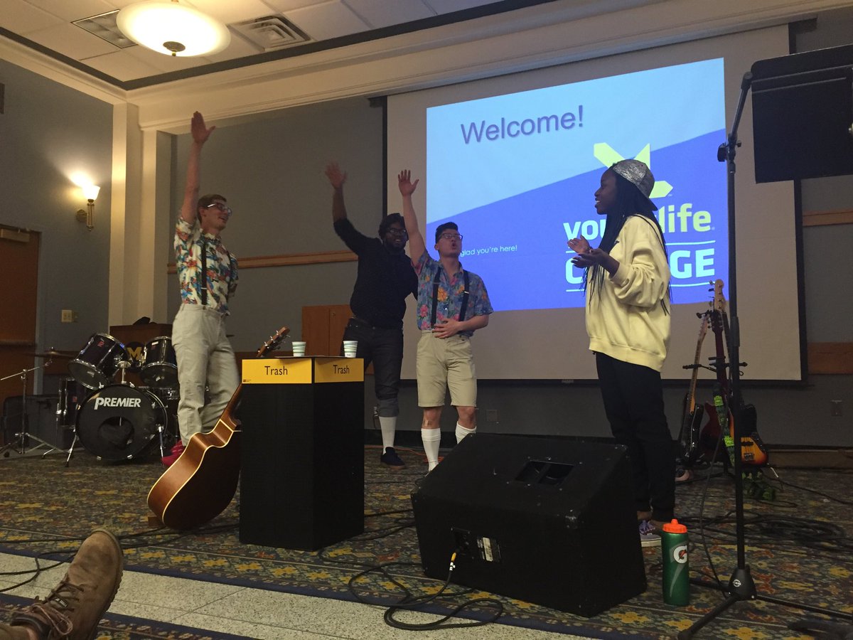 YLCumich's tweet photo. Who had fun tonight?! Looks like @tuckerjross @Thatboylid80 and @DustyTrain did! Thanks for an awesome club! https://t.co/4reQUtmYlP