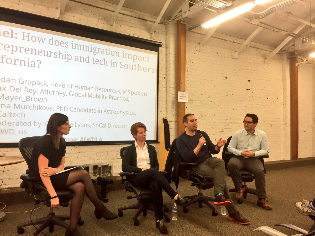 MBAWomenLA's tweet photo. Head of HR at @Spokeo breaks down the cost of hiring international talent when you can face 20K fees #FWDLA https://t.co/zz6vDveMSL