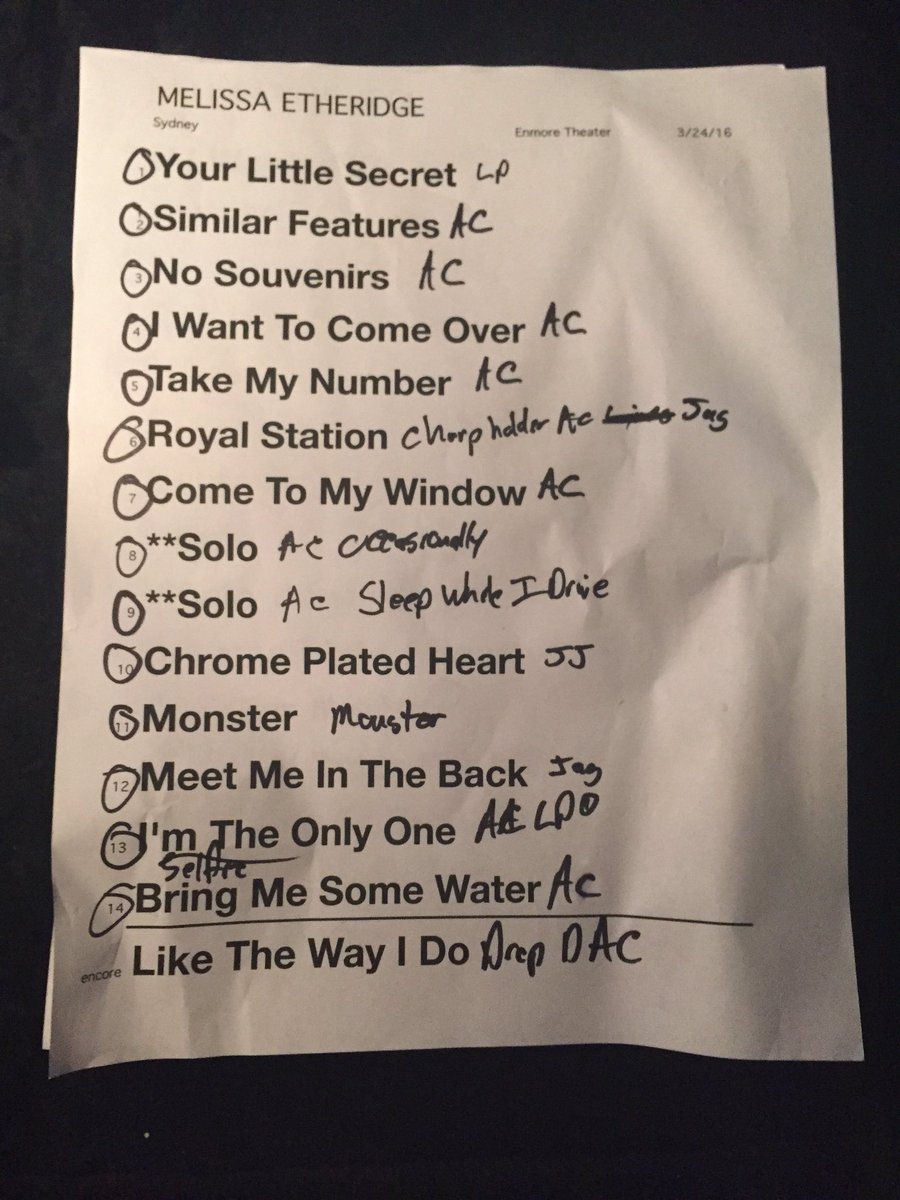 Morrison618's tweet image. Newtown set list 2nd night.
