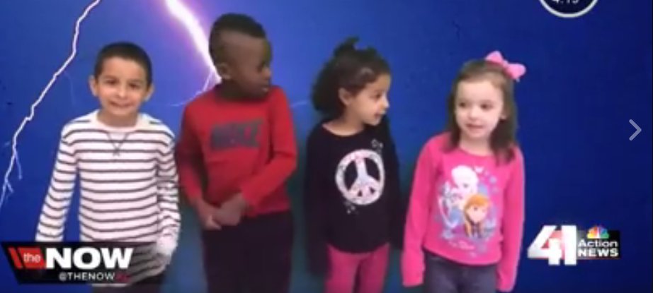 KSHB41's tweet photo. WATCH: Rose Hill Elementary students help @glezak remind us about severe weather safety! https://t.co/yBOLoWNrCw https://t.co/xeuJM96EwG